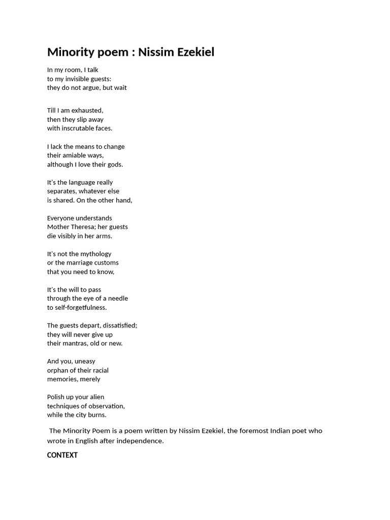 Deep Poems About Being a Minority in America