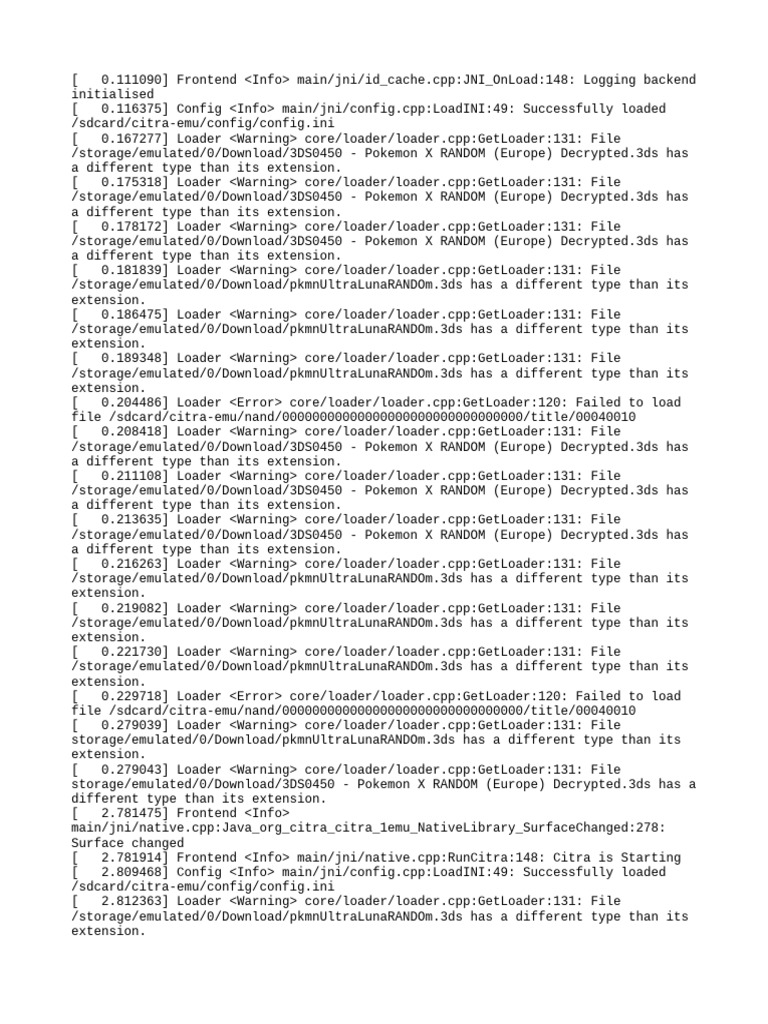 Citra Log - Txt.old | PDF | Computing Platforms | Computer Engineering