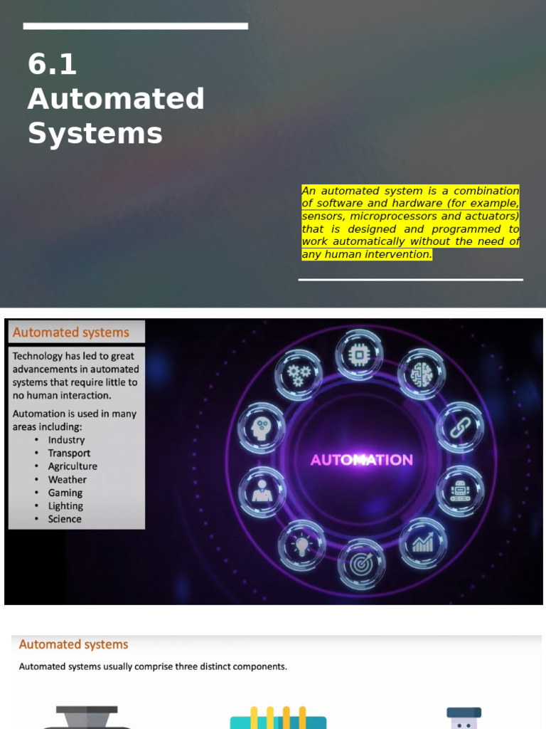 Understanding Automated Systems and Robotics | PDF | Artificial ...