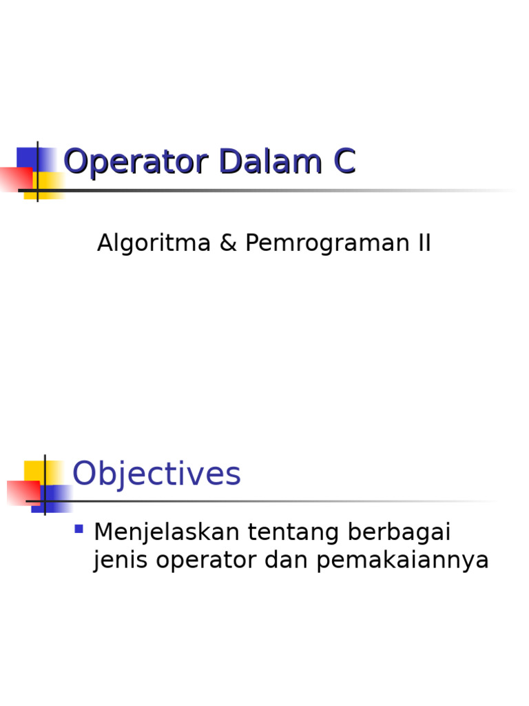 Mod-3 Operator Dalam C | PDF