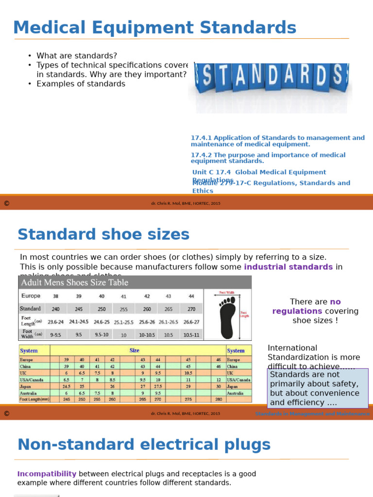 Global Medical Equipment Standards Guide | PDF | Standardization ...