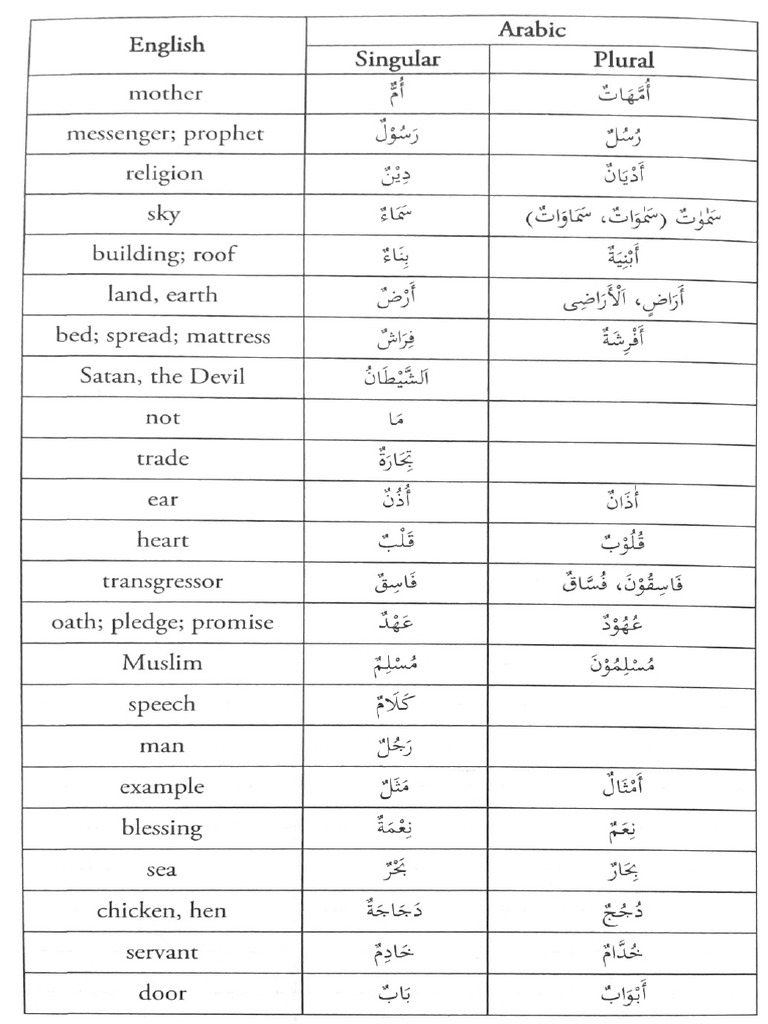 Ten Lessons of Arabic Vocabulary 2 | PDF