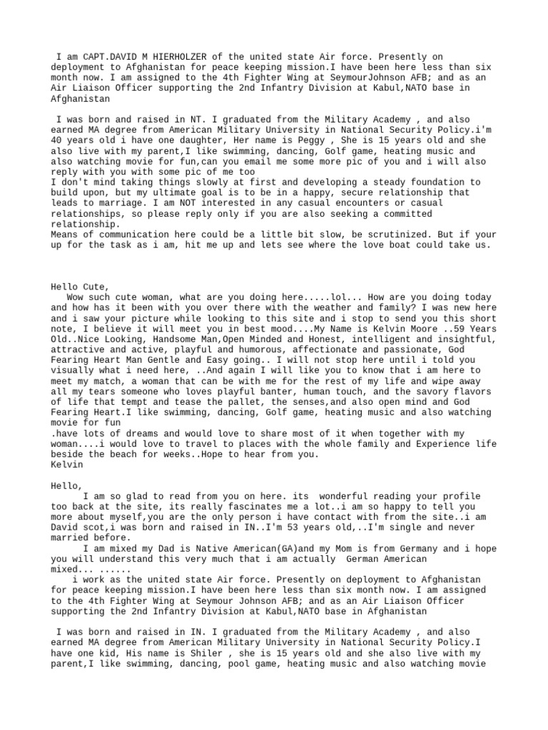 Military Format ABOUT ME-1 | PDF