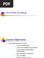 Unix Shell Scripting