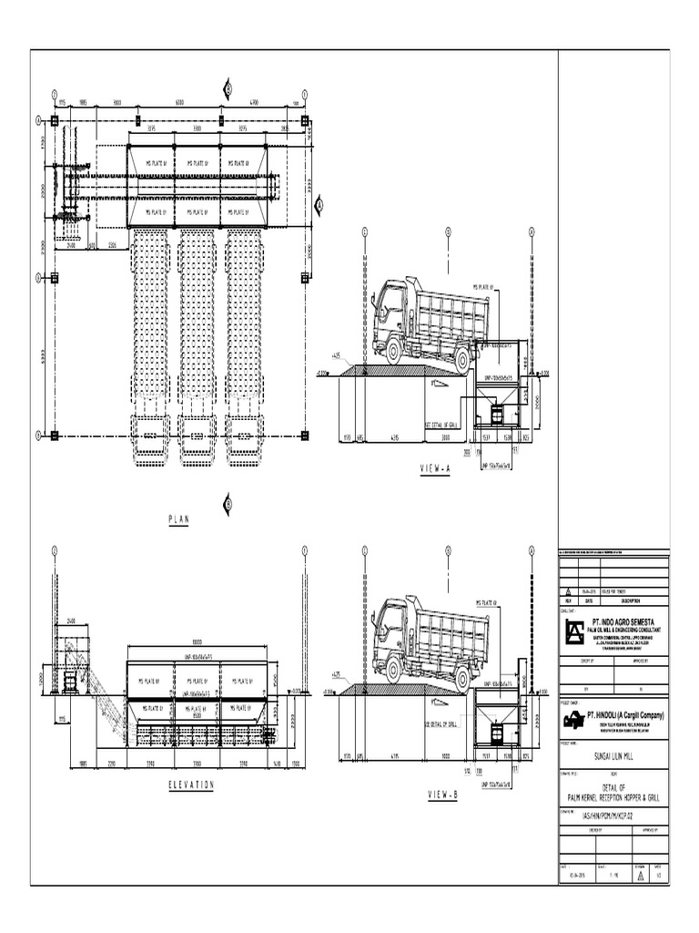 Detail of Palm Kernel Reception Hopper & Grill (1 of 2) - Model | PDF