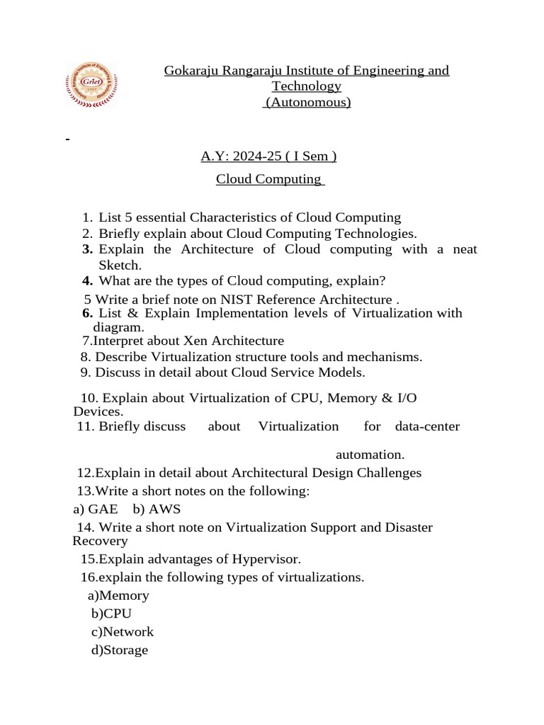 CC Questions | PDF