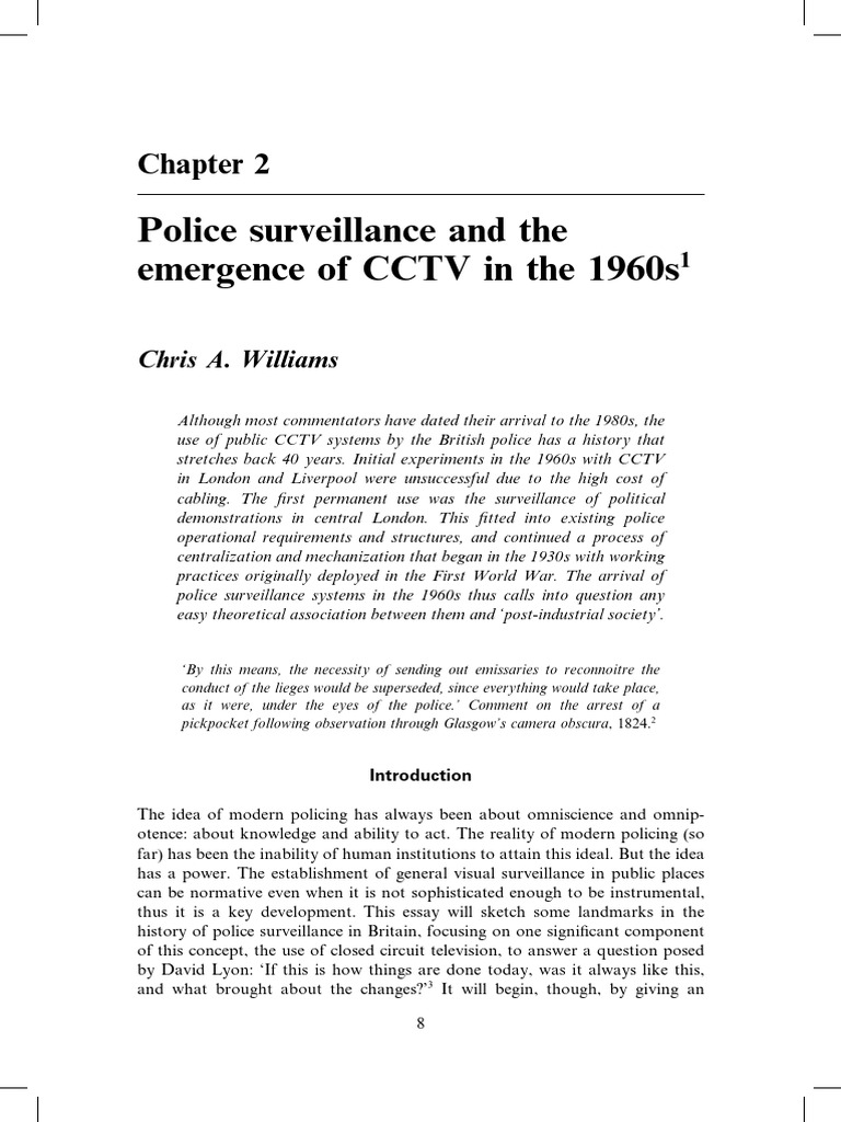 Police Surveillance and The Emergence of | PDF | Closed Circuit ...