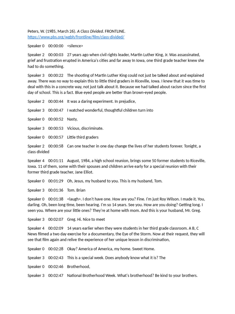 A class divided pdf