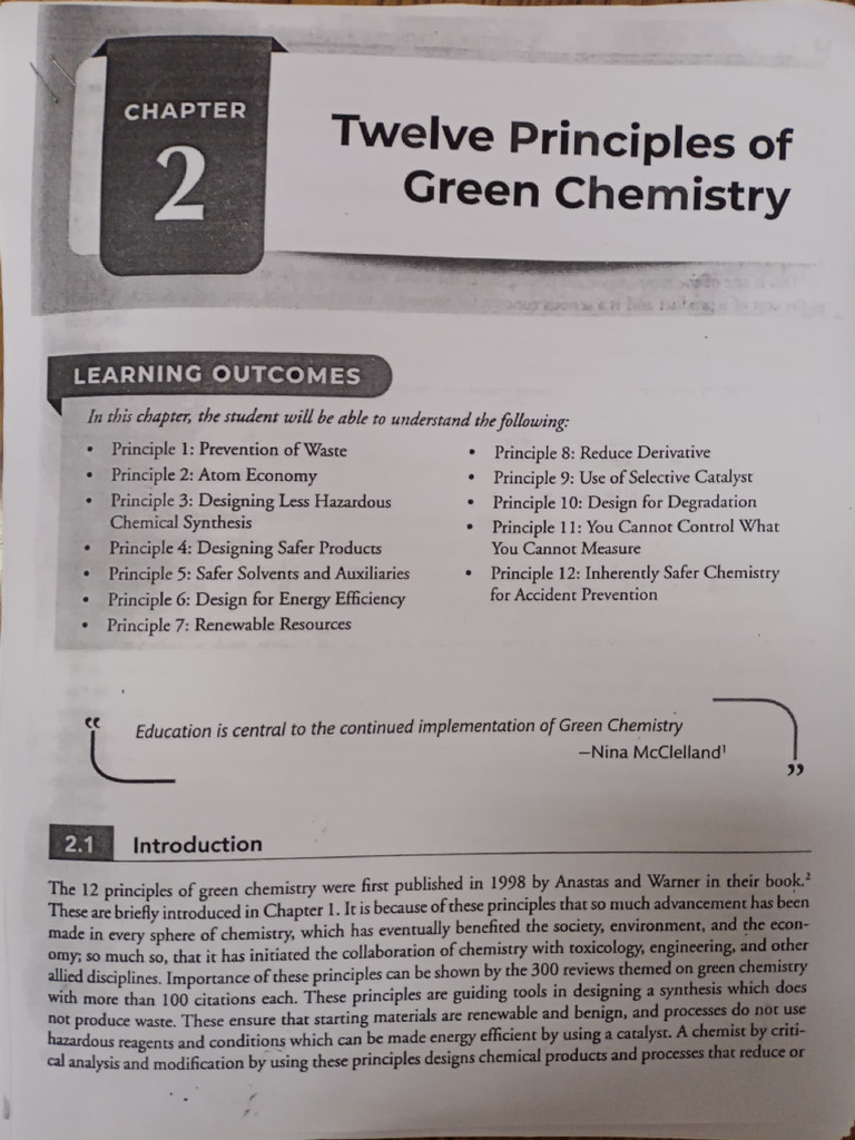 Unit 2 12 P of Green Chem | PDF