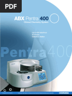 Pentra C400 Chemistry Analyzer Overview | PDF | Calibration | Holography