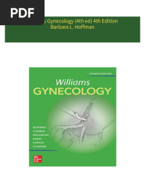 Complete Download Williams Gynecology (4th ed) 4th Edition Barbara L. Hoffman PDF All Chapters