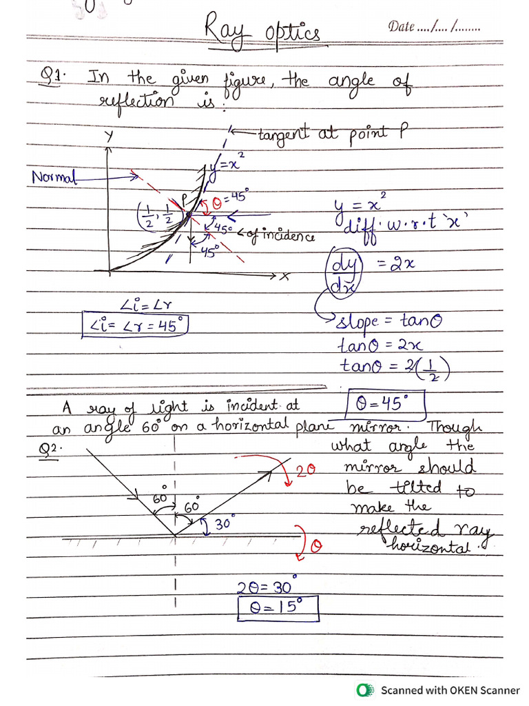 Ray Optics | PDF