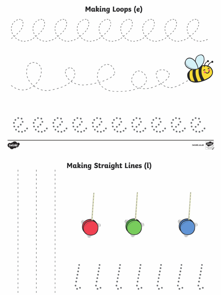 Pencil Control Worksheet | PDF