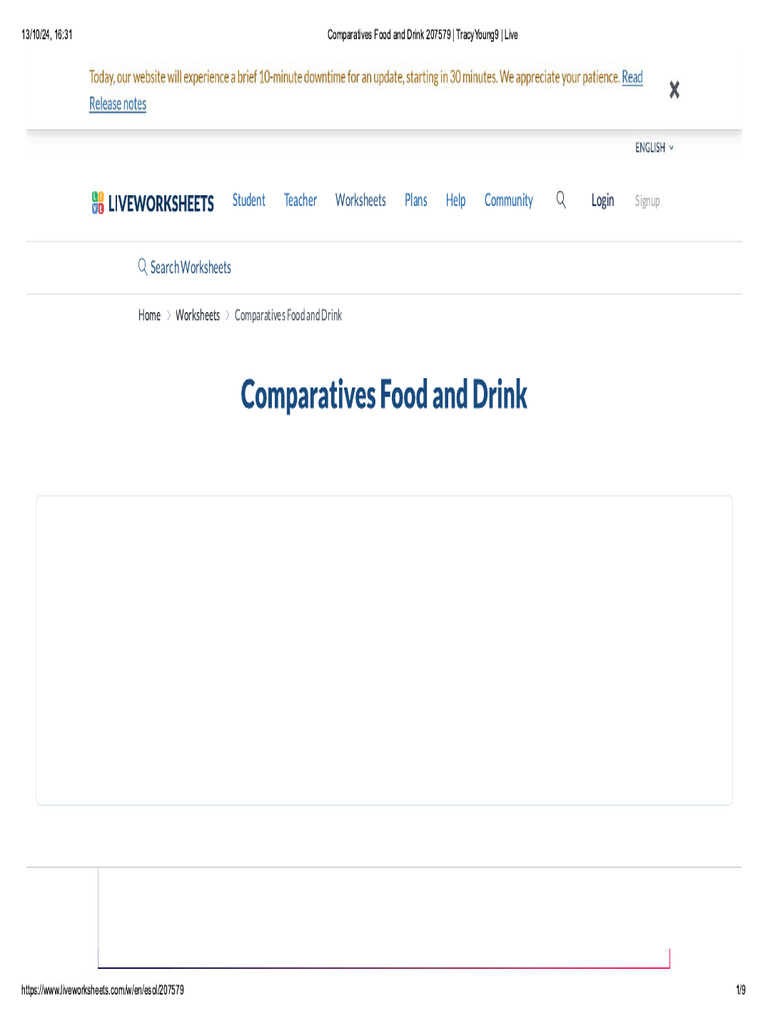 Comparatives Food and Drink 207579 - TracyYoung9 - Live | PDF