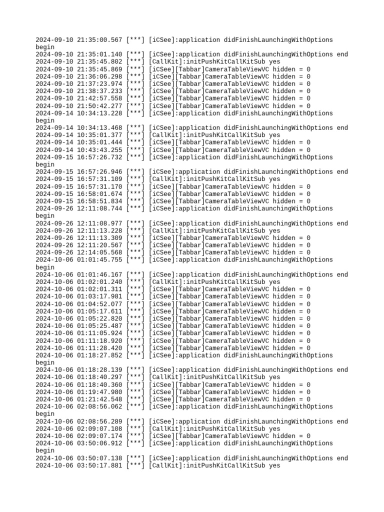 App Debug Log | PDF