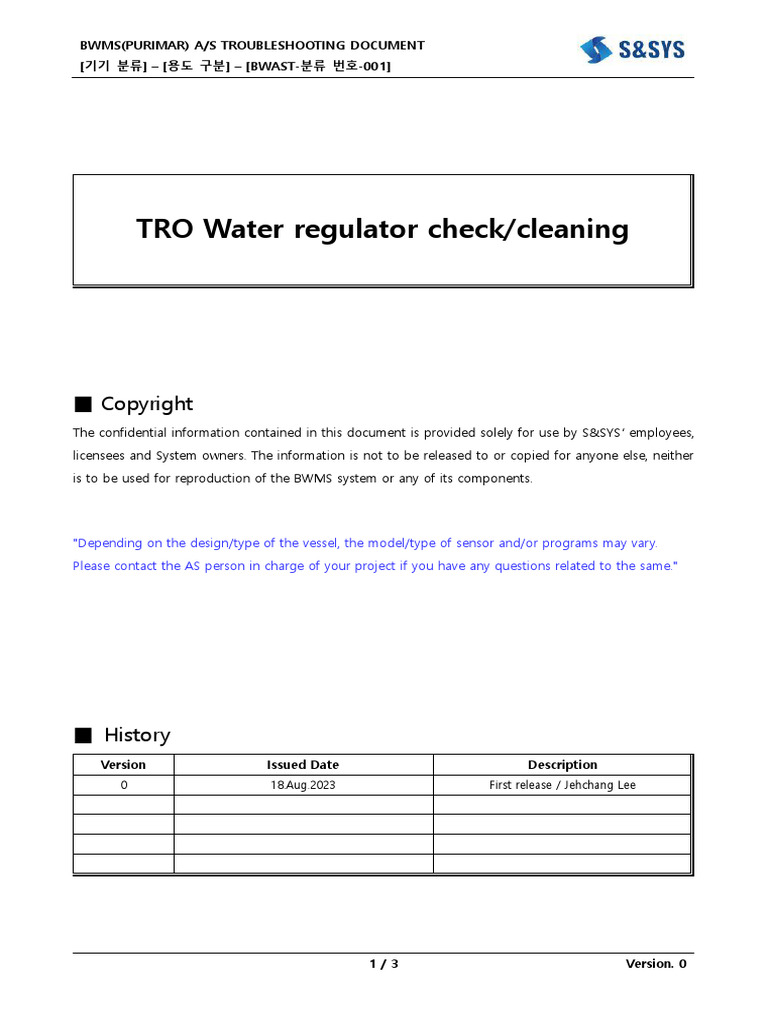 No.14 Attachment - Tro Flow Regulator Cleaning Manual | PDF