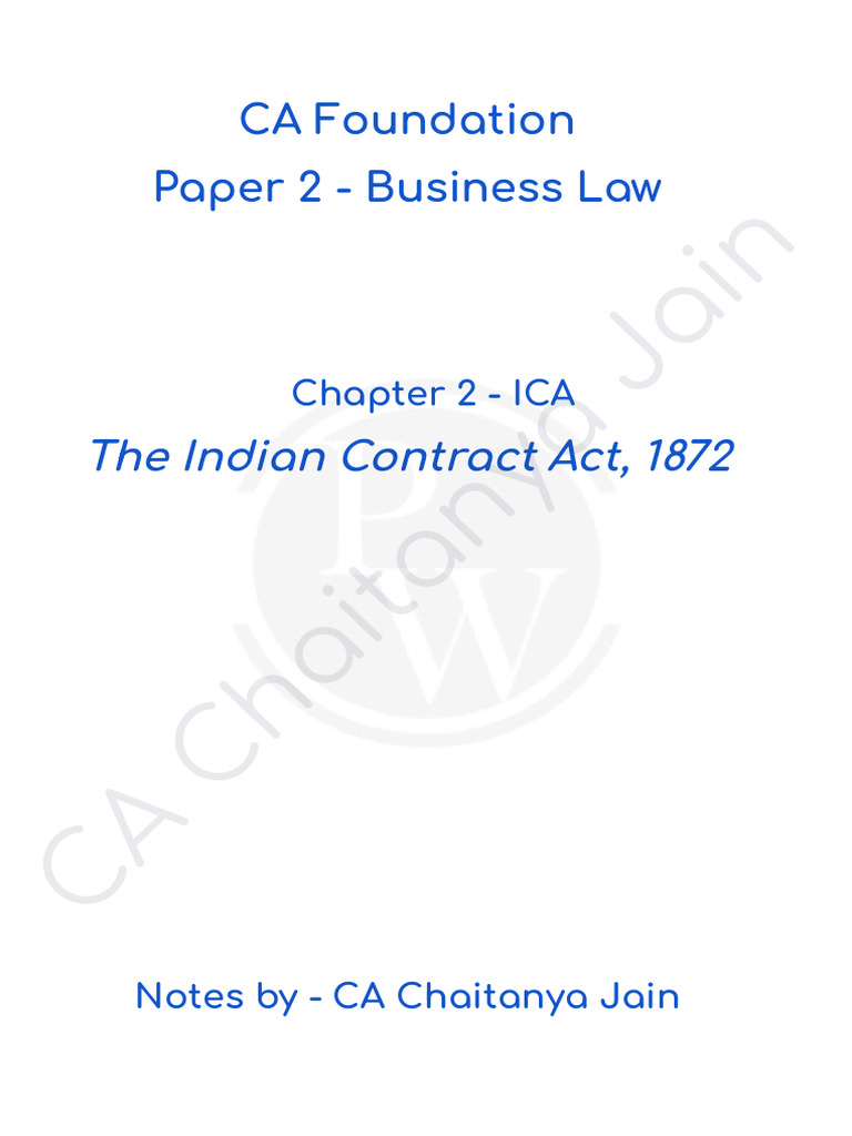 Bailment & Pledge in ICA 1872 | PDF | Indemnity | Money