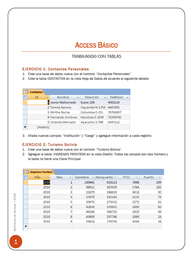 Practica 3 Tablas | PDF | Bases de datos | Informática