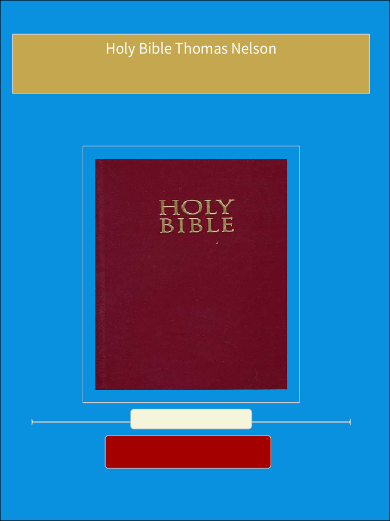 Instant download holy bible thomas nelson pdf all chapters pdf noah