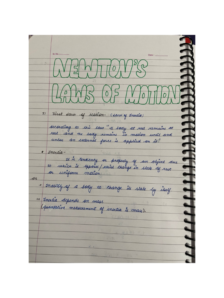 Newtons Law | PDF