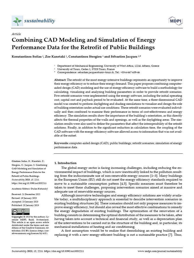 Combining CAD Modeling and Simulation of Energy Pe | PDF ...
