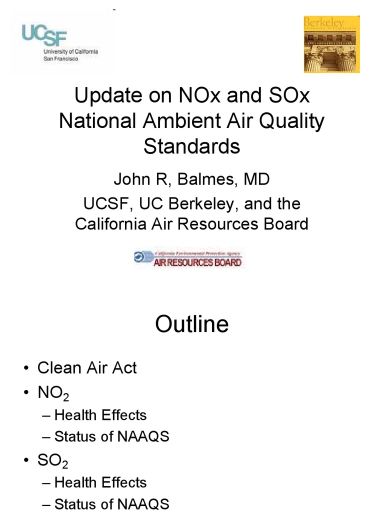 NOx and SOx Effects Nitrogen Dioxide Air Pollution