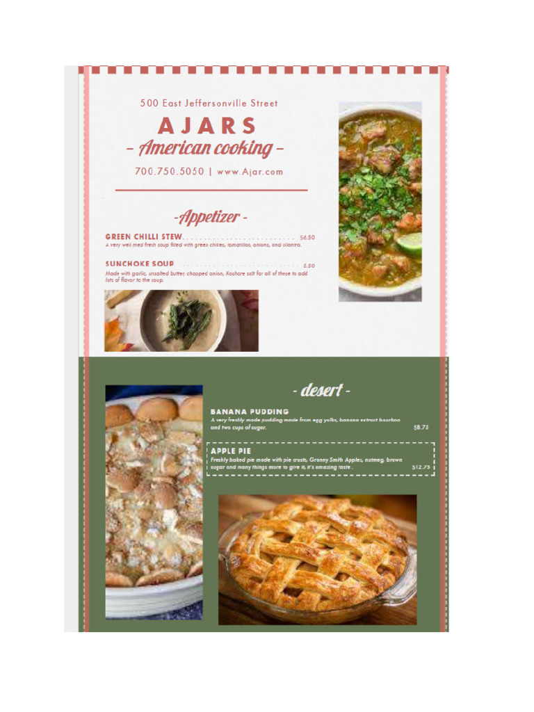 Eastern - Western Menu | PDF