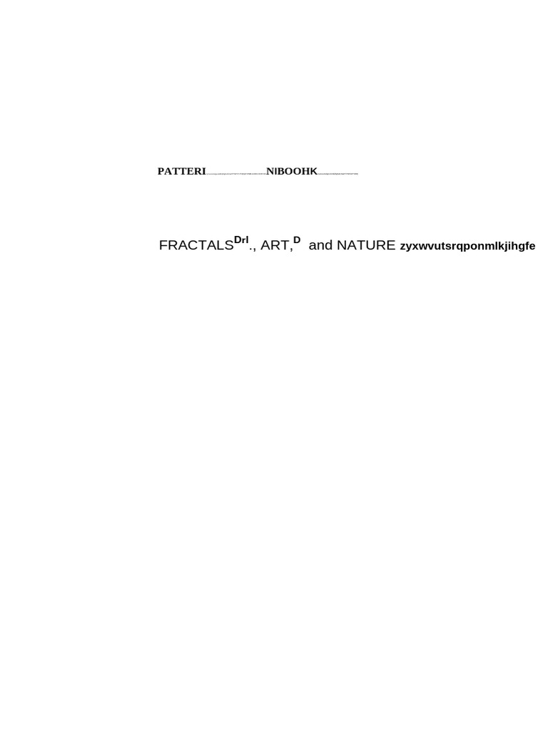 The Pattern Book Fractals | PDF | Chaos Theory | Pattern