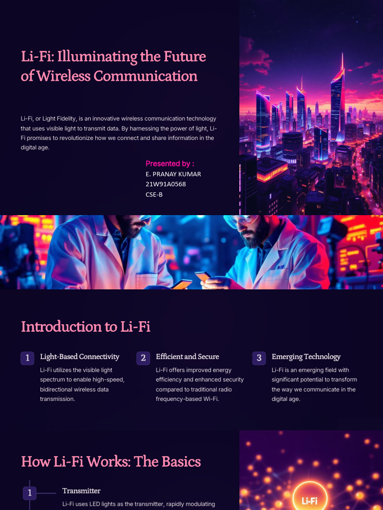 Li-Fi: Future of Wireless Tech | PDF | Internet Of Things | Computer ...