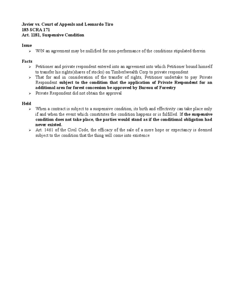 Javier vs. Comelec: Contract Nullification | PDF