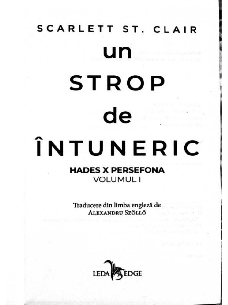 Un Strop de Intuneric 1 | PDF