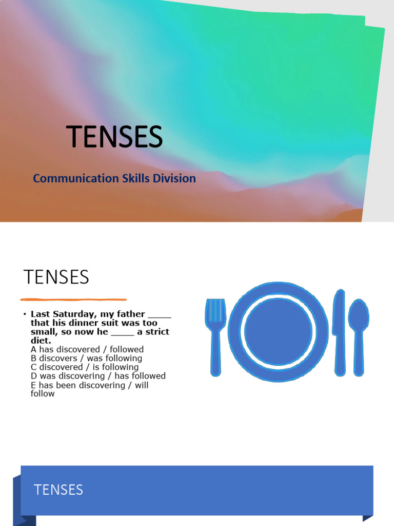 Understanding English Tenses Quiz | PDF