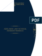 Postgraduate Law Programs 2012