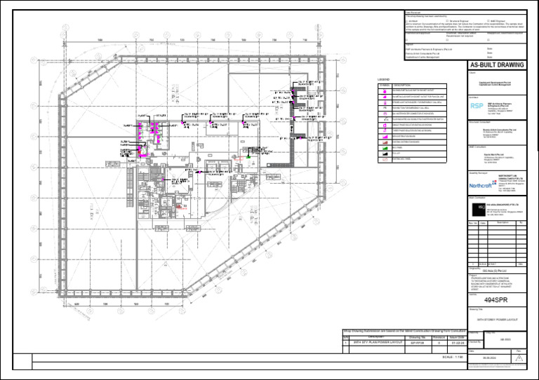 39th Storey Power Layout Plan | PDF | Electrical Components | Engineering