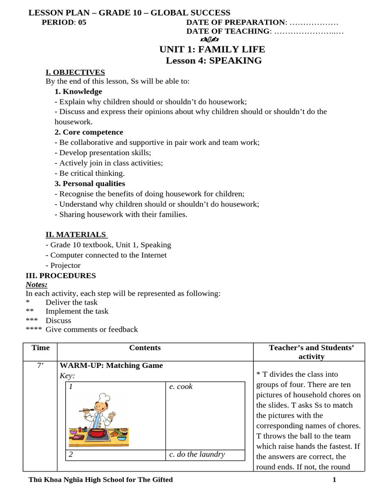 Unit 1 lesson 4 speaking pdf lesson plan human communication