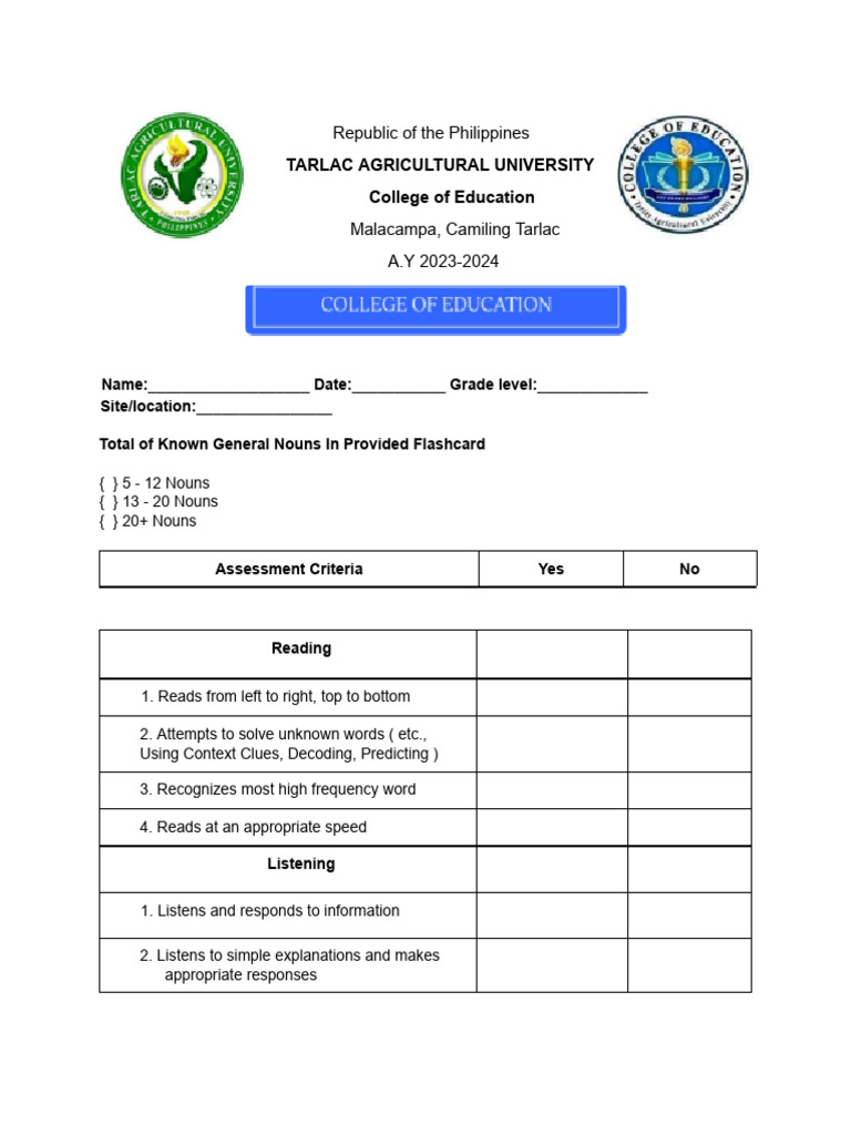 Checklists | PDF