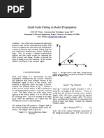 Small Scale Fading in Radio Propagation