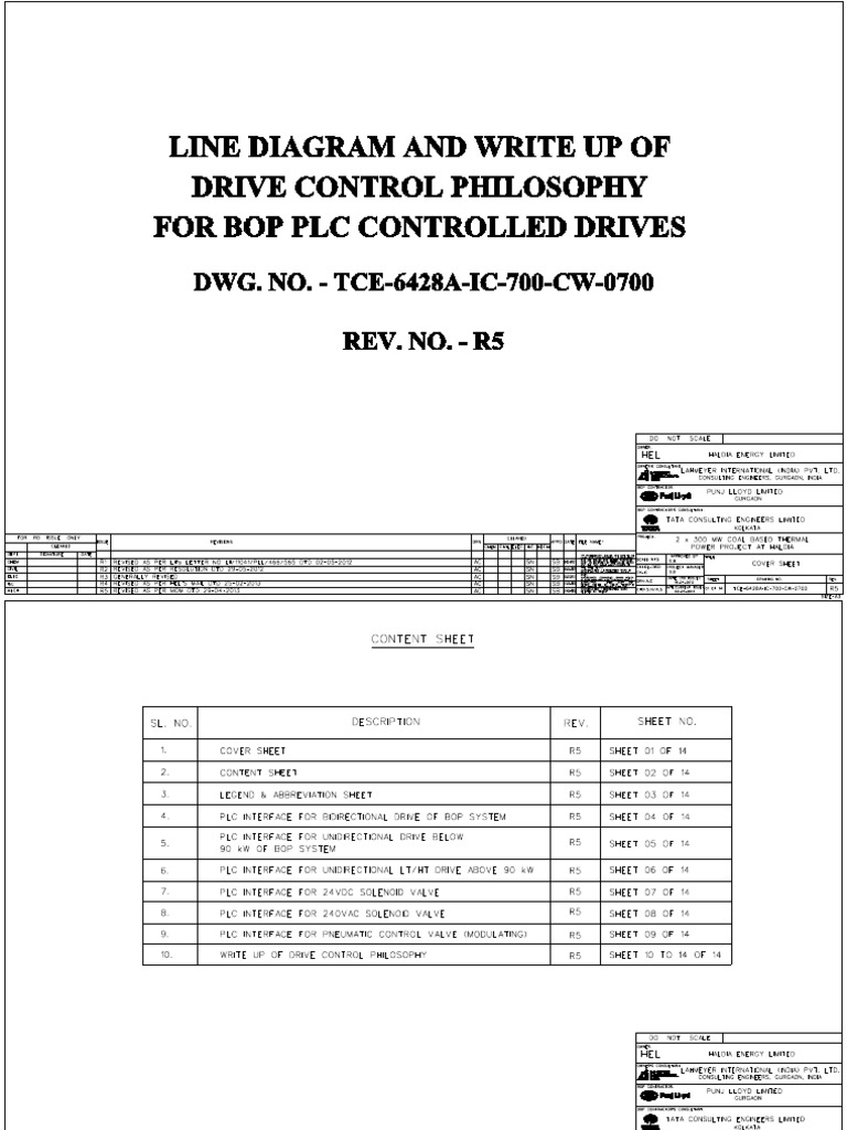BOP PLC Control Drive Interface Document | PDF | Electromagnetism ...