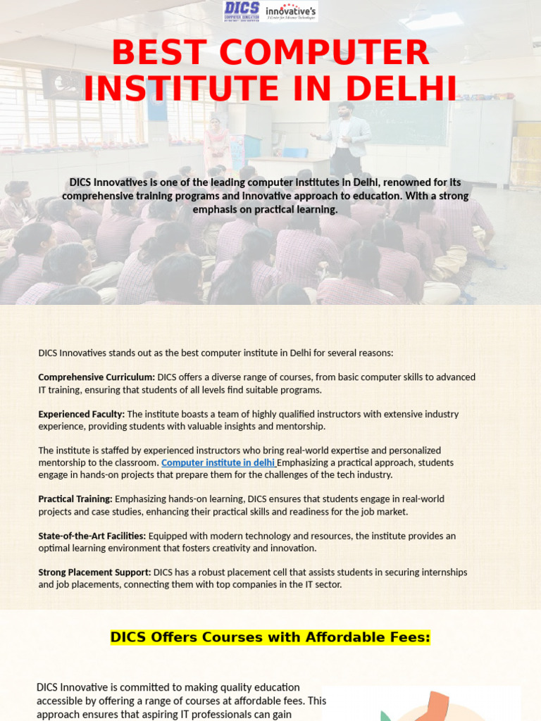 Affordable IT Courses in Delhi | PDF | Digital Marketing | Web Development