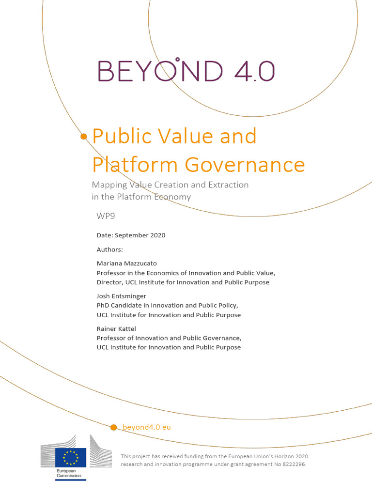 Platform Economy & Public Value | PDF | Market (Economics) | Monopoly