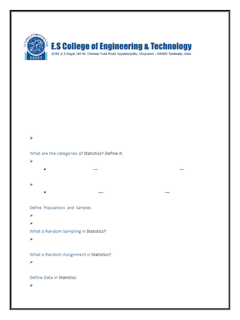 Fds Unit 2 2m, 15m | PDF | Statistics | Level Of Measurement