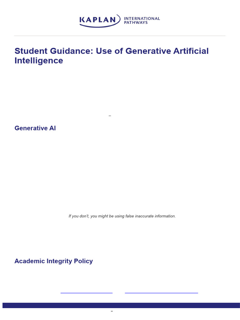 Responsible Use of Generative AI | PDF | Artificial Intelligence ...