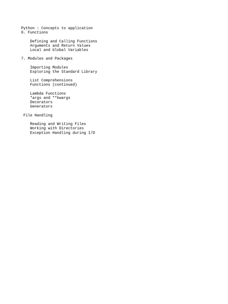 Python Topics | PDF