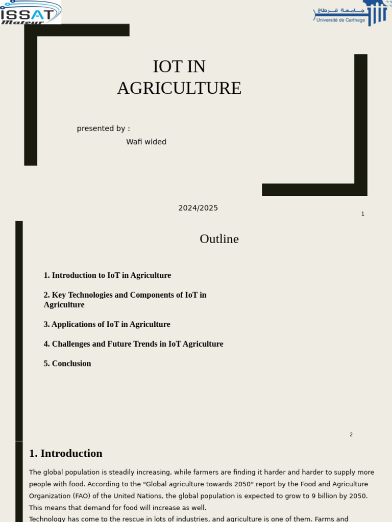 IoT Innovations in Agriculture 2024 | PDF | Internet Of Things ...