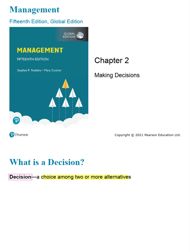 Chpater 2 decision making pdf decision making rationality