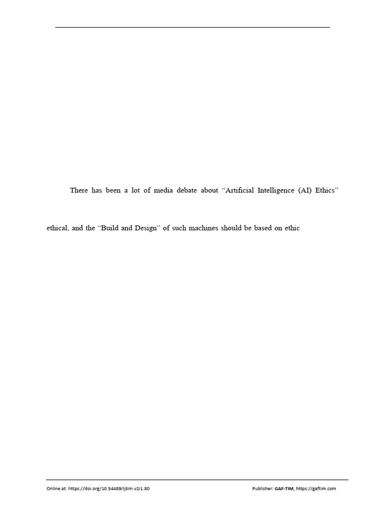 Artificial Intelligence Incidents & Ethics A Narrative Review | PDF ...