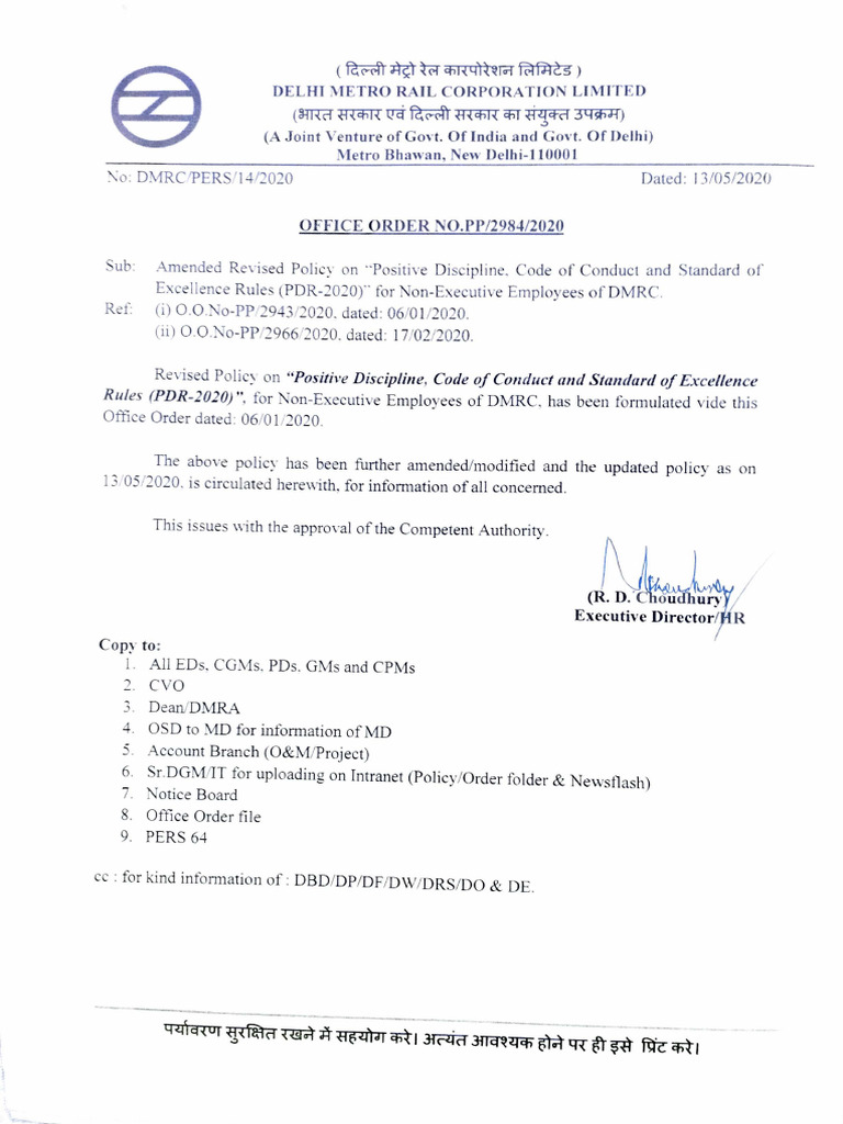 Positive Discipline Code of Conduct and Standard of Excellence Rules ...