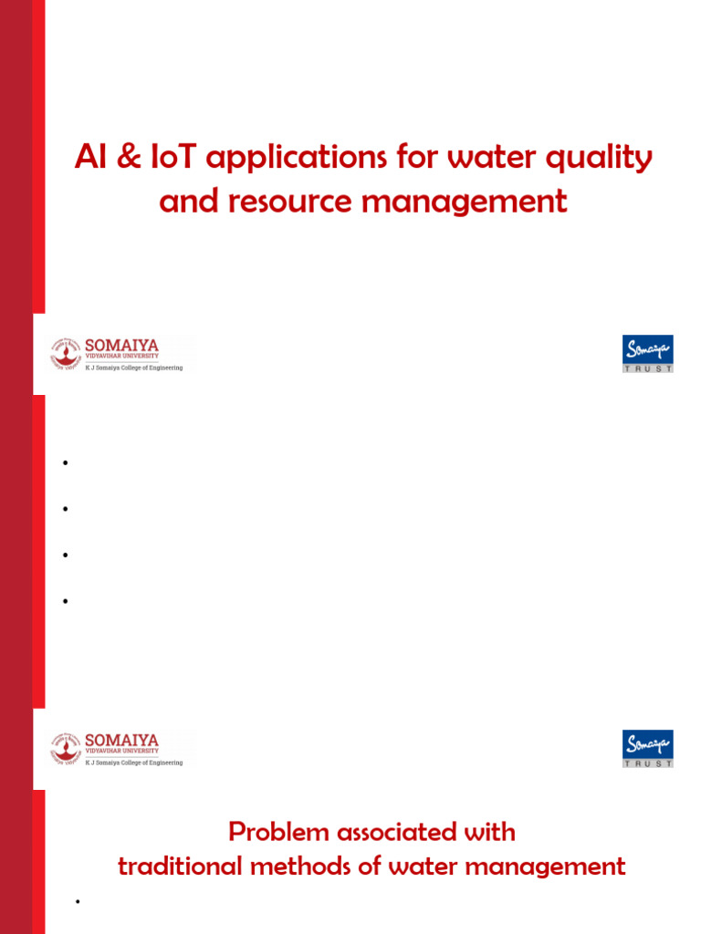AI & IoT in Water Resource Management | PDF | Internet Of Things ...