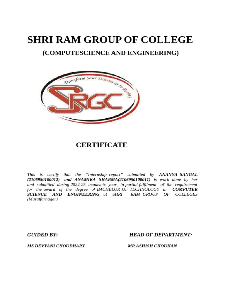 SUMMER INTERNSHIP | PDF | Python (Programming Language) | Control Flow