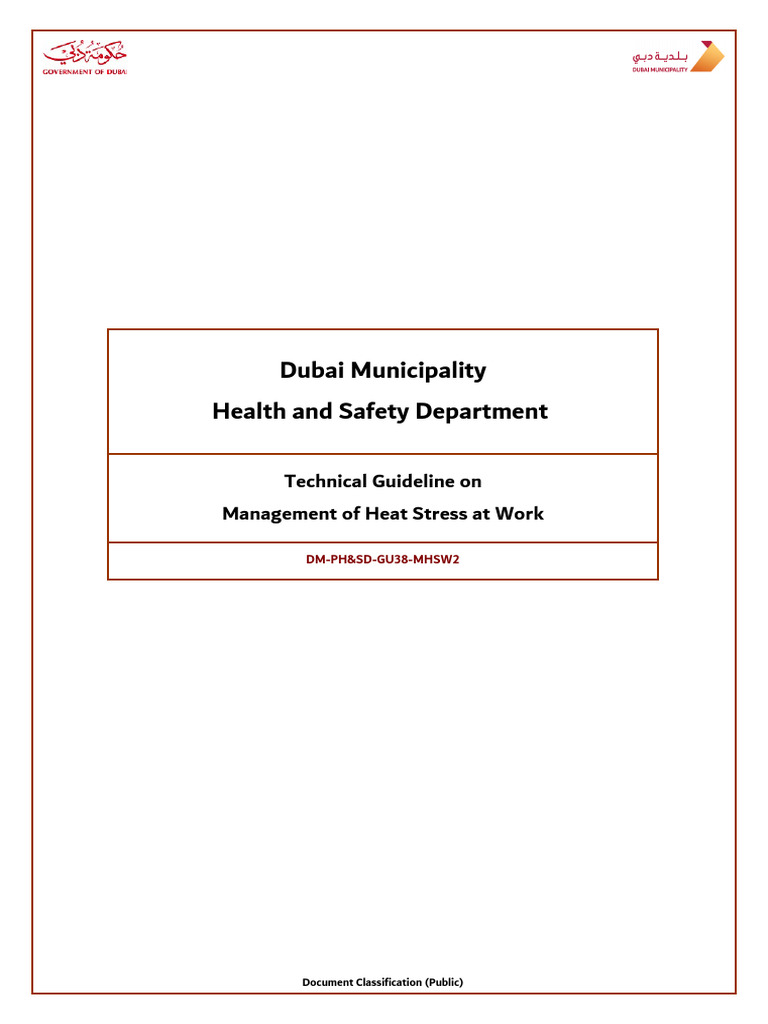 Management of Heat Stress at Work | PDF | Hyperthermia | Occupational ...